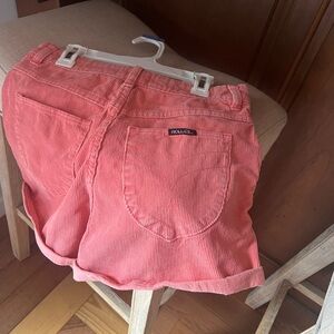 ROLLAS coral corduroy cuffed shorts